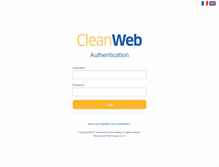 Tablet Screenshot of cleanweb.tentelemed.com